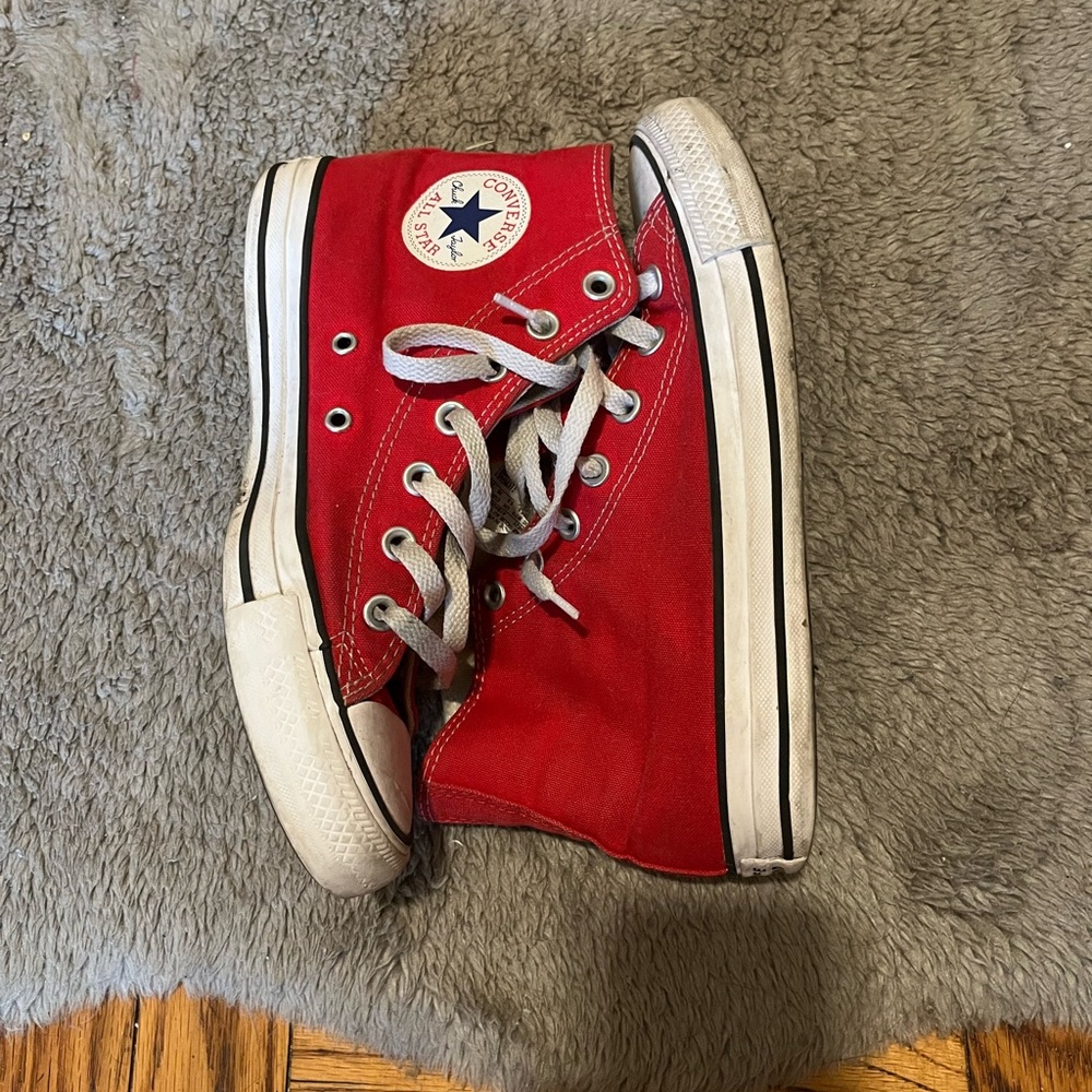 Red High Top Converse